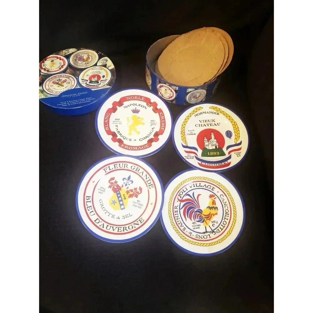 Vintage Set of Canape Plates, American Atelier